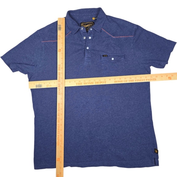 HOWLER BROTHERS- Mens XL 100% Cotton Ranchero Polo Shirt - Picture 7 of 7